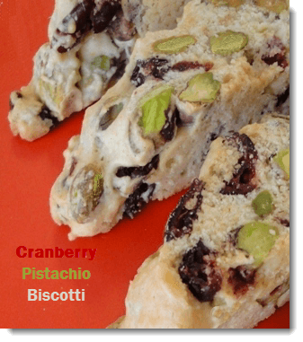 cranberry pistachio biscotti