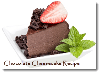 recipe for chocolate cheesecake
