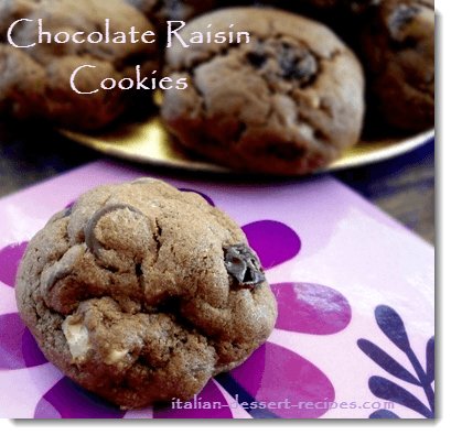 chocolate raisin cookies