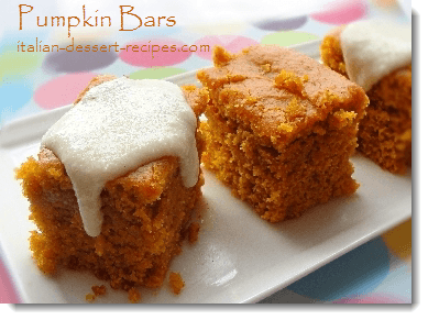 pumpkin bars